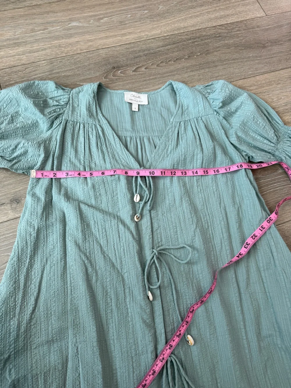Cleobella Foxi Mini Dress in Sage Green Size Small